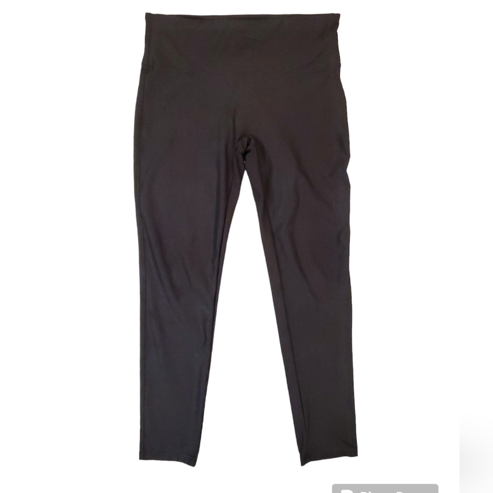 Shinestar Women’s Black Metallic‎ Workout Leggings Large